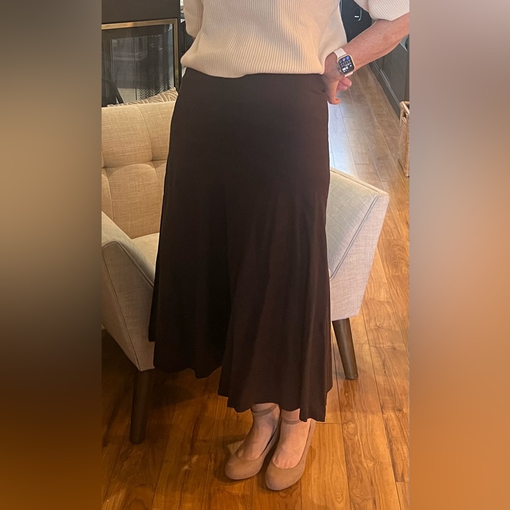 Elegant Brown Maxi Skirt